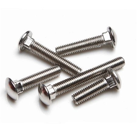 Hardened Steel Flat Head Stainless And Nut Black Oxide M14 Carriage Bolt