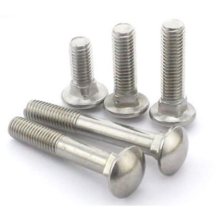 Fastener din603 round head square neck bolt class 4.8 stainless steel large head carriage bolts