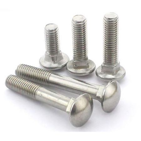 Plain Through Bolt Stainless Steel Square-head Bolt / Coach Bolt