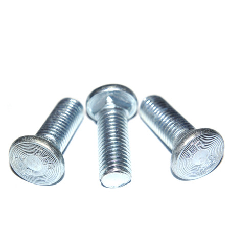 Zinc Plated 1/4 Inch 20 x 2 1/2 Inch Flat head Carriage Bolts Full Thread