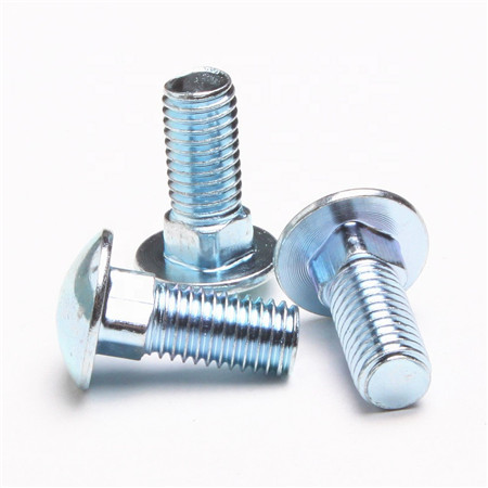 Galvanized carbon steel zinc plated ISO 8677 M6 large cup head square neck coach bolts
