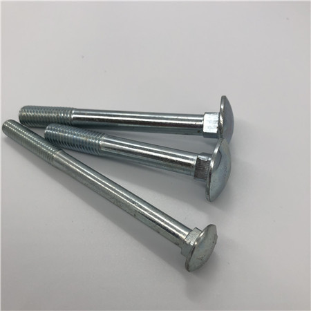 high quality M6 M8 M10 zinc plated flat head square neck coach bolt carriagebolt