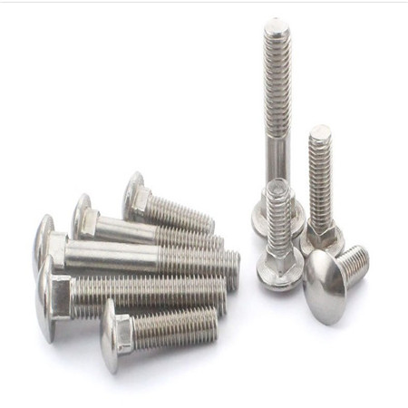 Alloy Steel Carriage Bolt Yellow Zinc CR3 Rohs Round Flat Head Short Square Neck Carriage Step Bolt ISO8678 M12