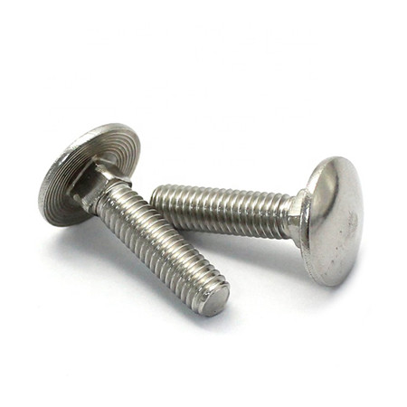 Stainless big round head coach carriage screws square neck bolt