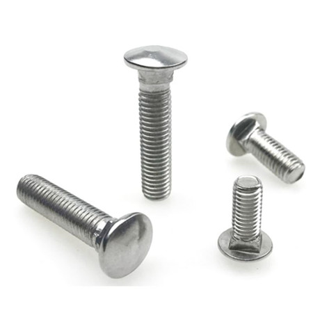 Plain Through Bolt Stainless Steel Square-head Bolt / Coach Bolt