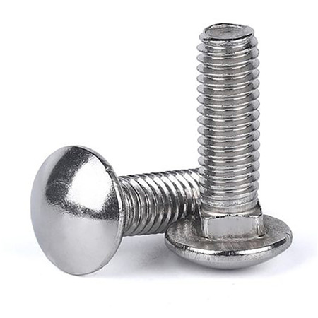 Hot dip galvanized carriage bolt and nut 5/8