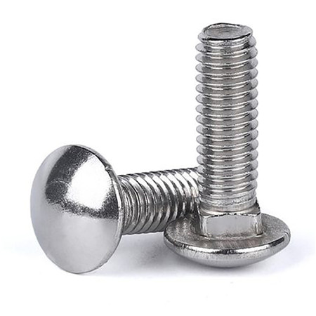 M5 Round Neck Carriage Bolt Black