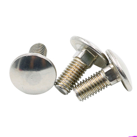 M4 M5 M6 M8 M10 3/8 1/2 1/4 no slot smooth carriage bolt ss stainless steel square neck half round head bolts