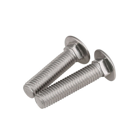Alloy Steel Round Bolt Metric Size Carbon Steel Zinc Plated Grade 4.8 Grade 8.8 Large Flat Round Head M4 M16 Carriage Bolts