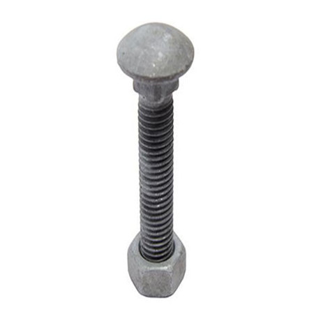 Hot Dip Galvanized square hole long neck m14 chrome carriage bolt DIN603