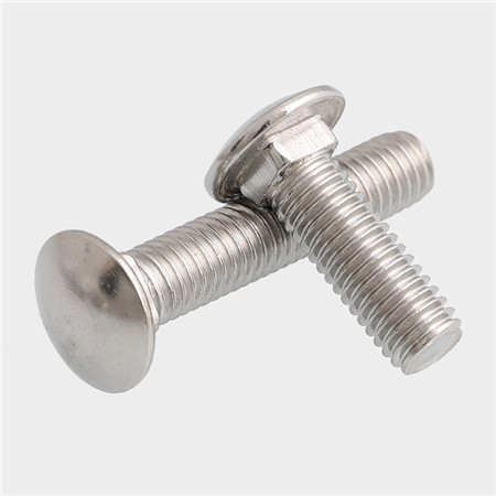 Factory direct supply smooth domed head carriage bolts small leaf spring bolt