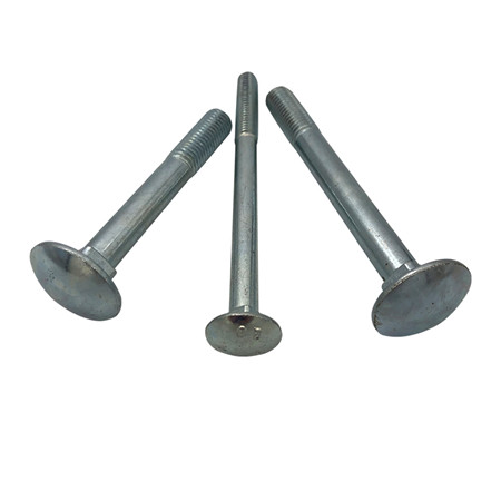 hot sale carbon steel zinc plated ISO 8677 large cup head square neck coach bolts m10m16m20