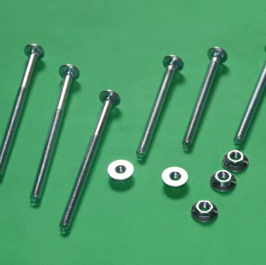 Carriage bolt with flange nut assembled