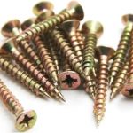 Chipboard screw 1022 case harden yellow zinc