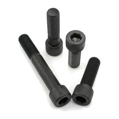 DIN912 hex socket bolt gr10.9 plain in black