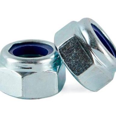 DIN985 zinc plated nylon insert nut