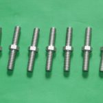 Double end threaded bolt with hex shank