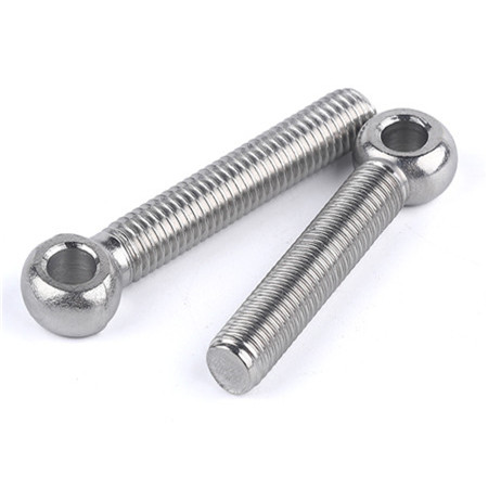 head treated steel specialty hardware fasteners m8 shoulder collared eye bolts for lifting