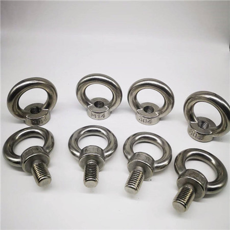 Forged eye bolts with shoulder with nuts Stainless steel 316 eye screw eye bolt