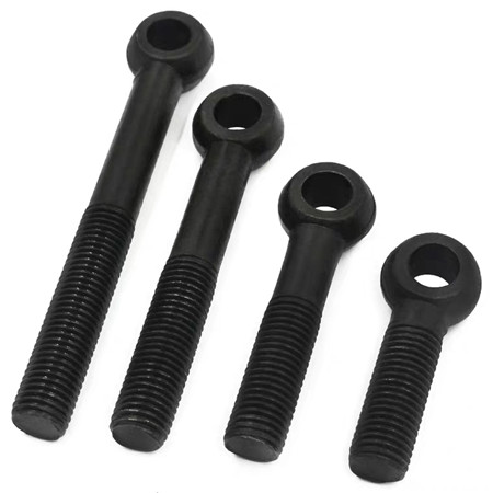 Factory Wholesale Stock Black eye bolt M10 flat eye bolt