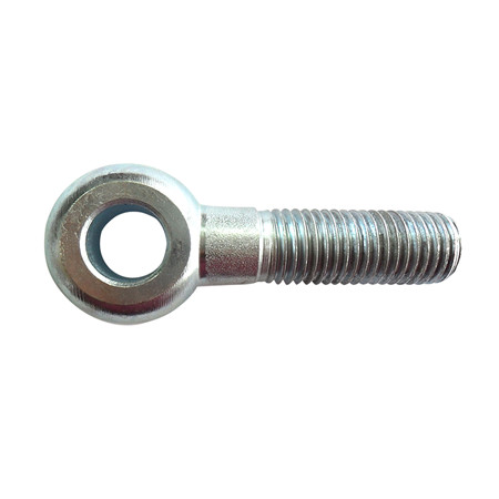 Heavy duty oval stainless steel m4 hook anchor eye bolt