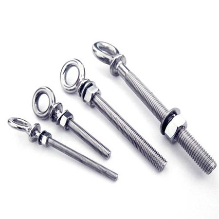 Stainless Steel 316 M10 Lag Screw Eye Bolt Forged 10mm x 100mm