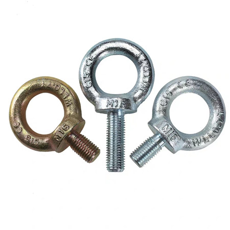 LEITE Plain Eye Bolt - 3/8 inch x 3 inch size, Stainless Steel, Type 316. Working Load Limit