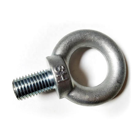 High Polished Stainless Steel AISI304 AISI316 Small Eye Bolts M6 To M30