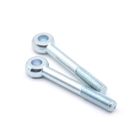 Iso Through Bolt Eye Bolt Mining 12Mm Eye Bolt Screw 100 Mm Thread Black Galvanized Eye Bolts 5/8