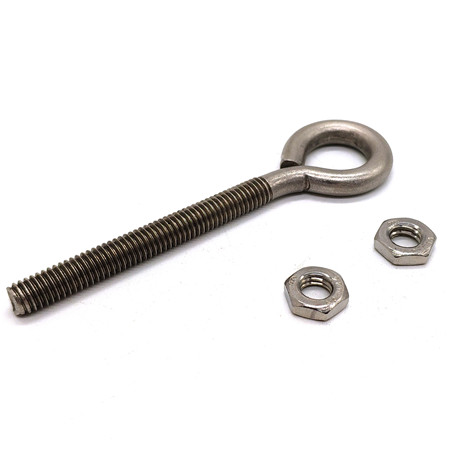 Lifting Eye bolts with Coarse Fine thread as Imperial and Metric size customize hole diameter and thread length