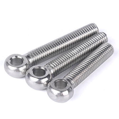 Zinc 6.8 Grade Bolt Carbon Steel Grade 4.8 5.8 6.8 8.8 M4 M6 M8 M16 Color Zinc Plated Oval Long Eye Bolt