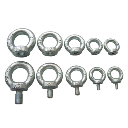 China high quality Hot-forged eye Bolts with nuts hot-dip galvanized