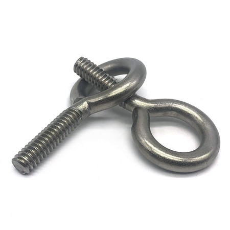 high quality professional stainless steel polished hardware snap hook lift eye bolts with shoulder