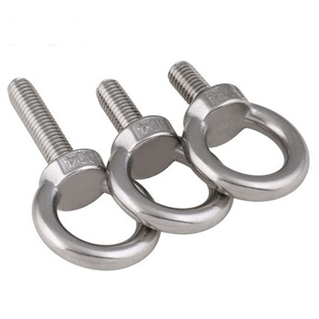 Small size DIN580 Forged Steel Eye bolts M5 M6 M8 M10 with standard and custom screw thread length