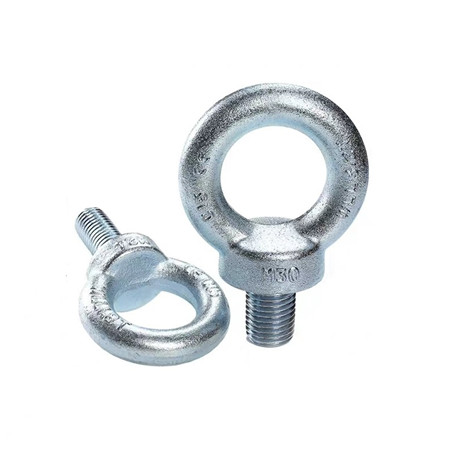Heavy duty galvanized long ring bolts drop bolt inch steel eye bolts