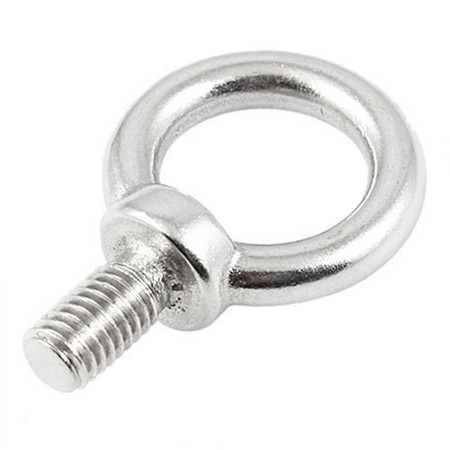 White Zinc Plated Lag Swivel Machine Thread Eye Hook Screw