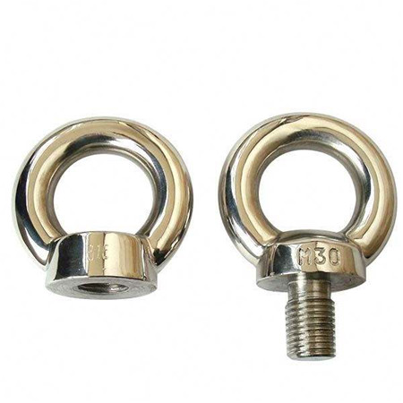 GB798 DIN444 High quality eye bolt wing hinge screw articulated anchor flat head fish eye bolt forged eye bolt