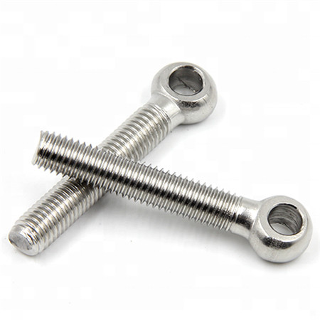 Din444 Thread Bolt M2 M3 M4 M9 M30 M48 Grade 8.8 Carbon Steel Half Thread Swivel Flat Eye Bolt Din444