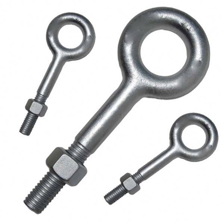 Din444 Thread Bolt M2 M3 M4 M9 M30 M48 Grade 8.8 Carbon Steel Half Thread Swivel Flat Eye Bolt Din444