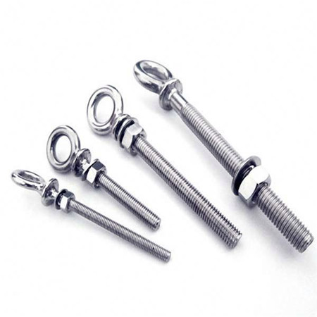 TOP SS304 SS316 Long Rod Self Tapping Eye Screws