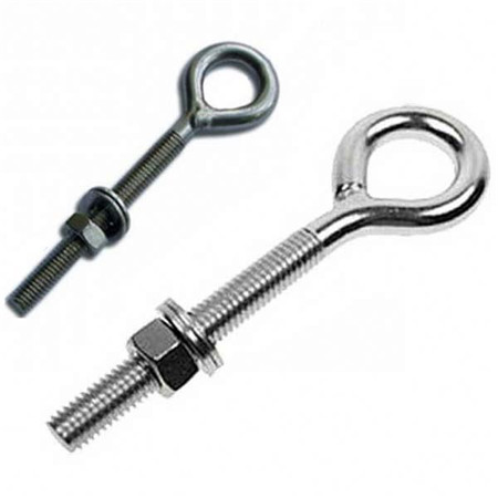 Custom hanging hook screw, round head stainless steel close eye screw for wood