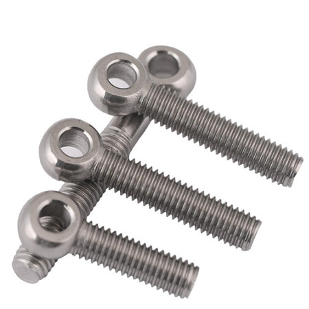 Galvanized steel eye anchor bolt