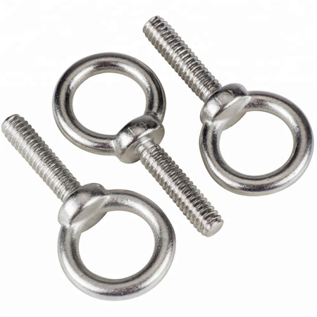 Wire eye bolts with nuts Stainless steel 18-8 eye bolt