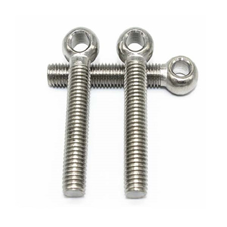 Din444 Thread Bolt M2 M3 M4 M9 M30 M48 Grade 8.8 Carbon Steel Half Thread Swivel Flat Eye Bolt Din444