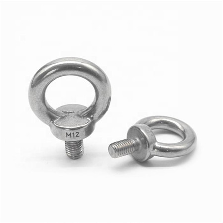 8.5mm Custom Fastener 304 Flat M2 Stainless Steel Aisi304 Grade double m30 Eye Bolt