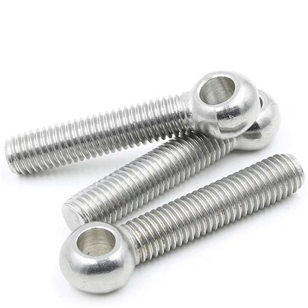 8.5mm Custom Fastener 304 Flat M2 Stainless Steel Aisi304 Grade double m30 Eye Bolt