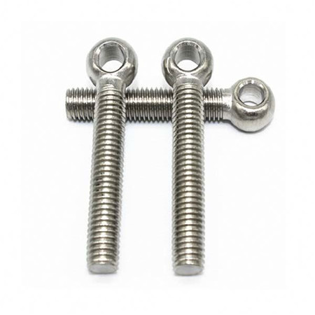 M8*50*88 Eye Screw Hook Stainless Steel Plain Eye Bolts and Nut