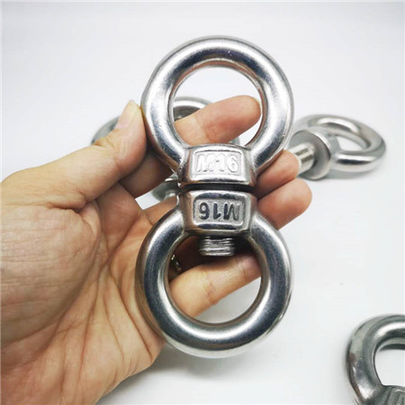 High Polished Stainless Steel AISI304 DIN580 Lifting Metric A4 Eye Bolts M8 Eye Bolt