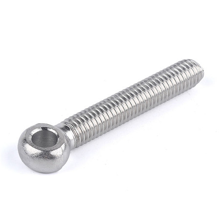 Stainless steel eye bolt with shoulder washer and nut