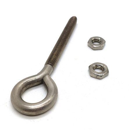 Stainless Steel Marine Lifting Eye Bolt Ring Screw Loop Hole for Cable Rope Lifting